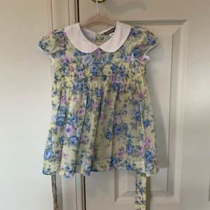 Floral dress NWOT 18m